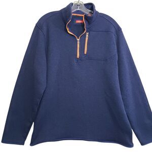 IZOD Men's  Large Quarter Zip Pullover Sweater